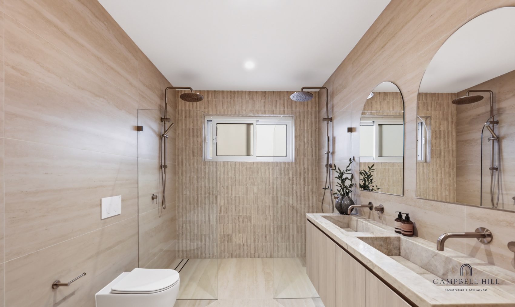 Bathroom in travertine